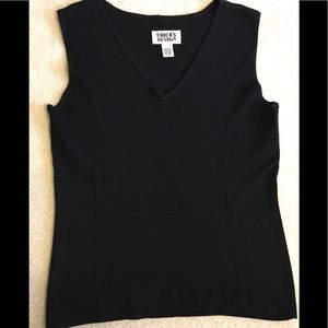 Chico’s Black, sleeveless shell